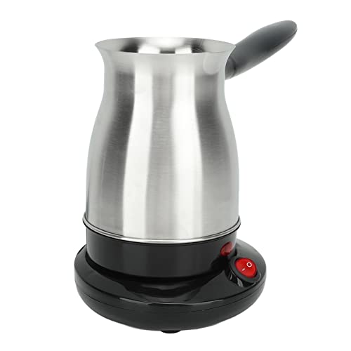 BAOFUYA Elektrische Kaffeekanne Schlanke Lampe 220 V Led Eu Stecker Wasserkocher Haushalt Milch Boiler Auslauf Edelstahl Matte Textur für 600 Ml Türkei 220 V Eu Stecker 600 W Wasserkocher