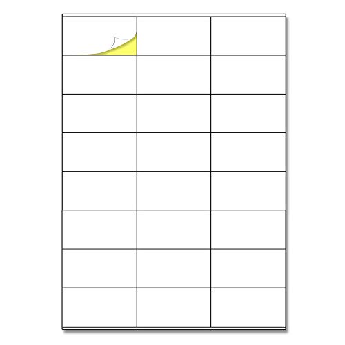 TownStix 24 Stück/Blatt, 25 Blatt - Etiketten Selbstklebend, Klebeetiketten zum Bedrucken, Adressetiketten Adressaufkleber A4 (70 x 36mm)