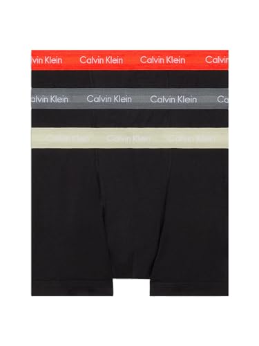 Calvin Klein Herren Trunk 3pk 0000u2662g, B- Cher Ks, Eiffle Twr, Moss Gr Wbs, M