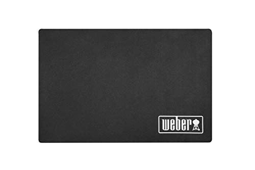 Weber Grillmatte - Klein (120 x 80cm), schützt Terasse/Balkon vor Fettspritzern oder tropfenden Flüssigkeiten, hitze- & witterungsbeständiges antibakteriellles Material, für alle Grills (17897)