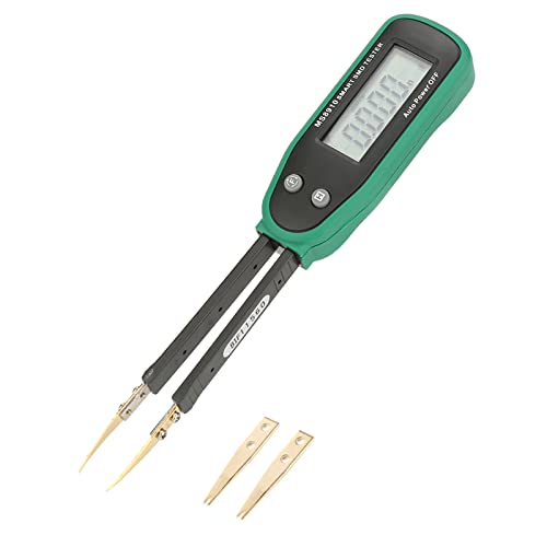 Digitaler Smart-SMD-Tester, LCR-Meter-Pinzette, MASTECH MS8910 Smart Digital SMD-Handwiderstand-Kapazitätstester (Batterie Nicht Im Lieferumfang enthalten)