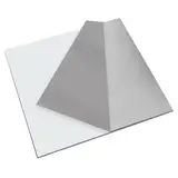 KANABI 1PCS 304 Edelstahlblech 15cm x 15cm x 3mm, Dicke 3mm, 304 Quadrat Edelstahlplatte für DIY Handwerk Modell Reparatur Gravur Stanzen Bohren Schneiden