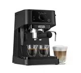 De'Longhi Stilosa EC 235.BK – traditionelle Espresso Siebträgermaschine, Espressomaschine mit manuellem Milchaufschäumer, für Espressopulver, 1 l Wassertank, schwarz, 1100 W