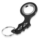 Tyqour Schlüsselanhänger Spinner Keyring Tragbar Finger Spinner Schlüsselanhänger Ring Spielzeug für Fingertraining, Kinder und Erwachsene Angstlinderung Schlüssel Spinner (Schwarz)