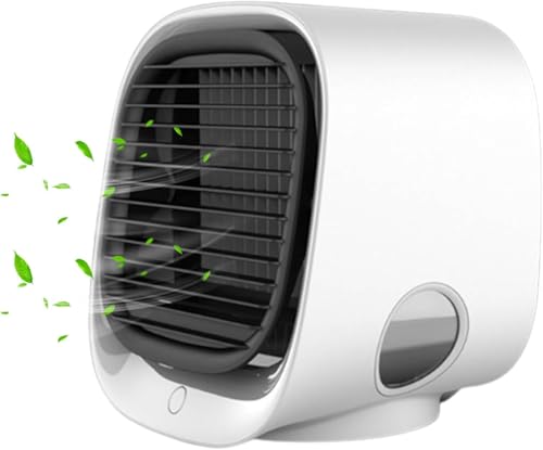 Aira Breeze® Luftkühler, Airabreeze Kleine Klimaanlage für Zimmer, Tischventilator mit Wasserkühlung, Tragbarer Klimaanlagen Ventilator Usb-Betriebener Luftkühler, für Familie, Klimaanlage, Reisen