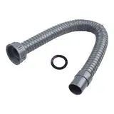 Sumsoctober Flexibles, einziehbares Ablaufrohr für 55 mm Gelenkauslass, erweiterbares Abflussrohr, Kunststoffwinkel, einfaches Verlängerungsrohr (0,5 m)