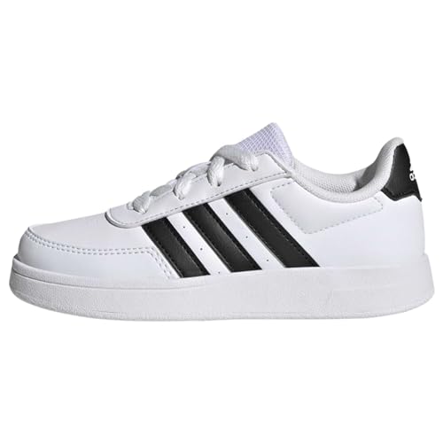 adidas Unisex Kinder Breaknet Sneakers, Ftwr White/Core Black/Core Black, 35 EU