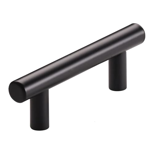 SOTECH Möbelgriff G17 BA 64 mm Ø 12 mm Edelstahl SS201 schwarz pulverlackiert, Küchengriff Bügelgriff - perfekt für vielfältige Wohnraumgestaltungen
