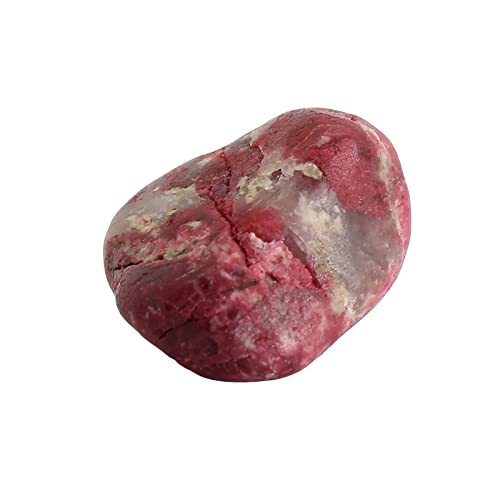 Budawi® Thulit Trommelstein 30-35 mm Naturstein in Handsteinqualität Lieferung im Organzasäckchen ideal für Achtsamkeit Meditation Energiestein oder als Geschenk