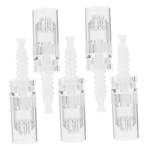 PartyKindom 5 Stück Elektrische Nadel Microneedling Spitze Ersatz Hautpflege Werkzeuge Microneedling Elektrische Microneedling Nadeln Microneedling Werkzeug Microneedling Nadeln Spitze