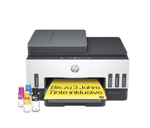 HP Smart Tank 7605 4-in-1 Multifunktionsdrucker (WLAN; Duplex; ADF) – 3 Jahre Tinte inklusive, 3 Jahre Garantie, großer Tintentank, hohe Reichweite, kostengünstiges Drucken in hoher Qualität