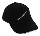 Musikboutique Baseball-Cap mit eingestickten Instrumenten, schwarz, Baumwolle (Klarinette)