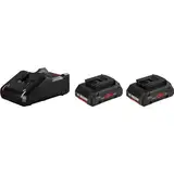 Bosch Professional 18V System Akku Starter-Set: 2x ProCORE18V 4.0Ah Akku + Schnellladegerät GAL 18V-40