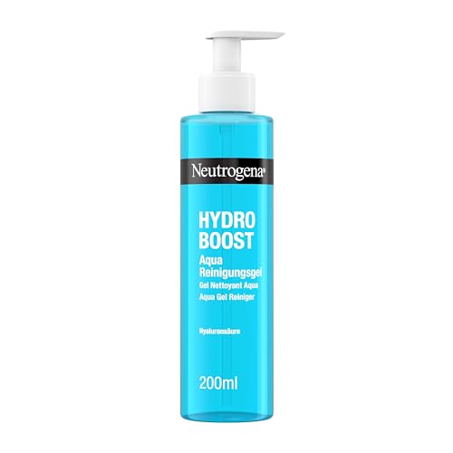 Neutrogena Hydro Boost Gesichtsreinigung, Aqua Reinigungsgel mit Glycerin und Hyaluron, Make-Up Entferner, 200ml