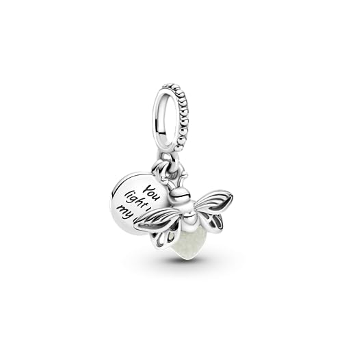 Pandora Charm Anhänger Silber "Glow in the Dark- Glühwürmchen" 799352C01