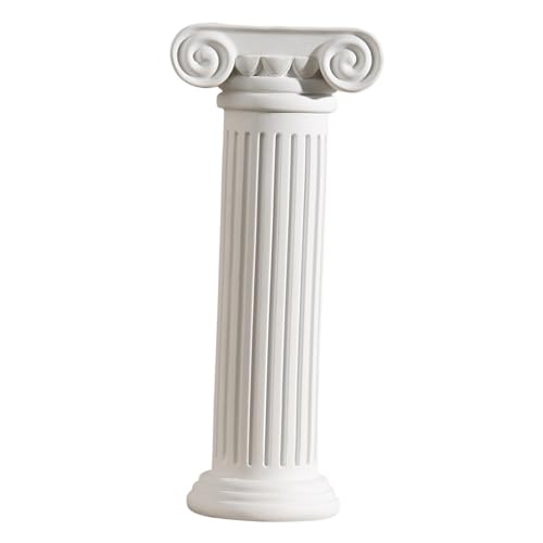 perfk Römische Säule Pflanzenständer Blumentopf Dekore Harzstatue Griechische Säule Blumenvase für Esszimmer Event Party Büro Urlaub