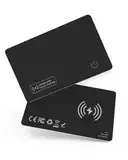 Slim Airtag Karte 1.6mm, Smart Wallet Tracker Card Wiederaufladbare, (IOS Only) GPS Item Finder mit IP68 Wasserdicht, Anwendbar Auf A-PPLE Find My APP