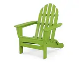 POLYWOOD AD5030LI Classic Folding Adirondack Chair, 29W x 35D x 34H, Lime