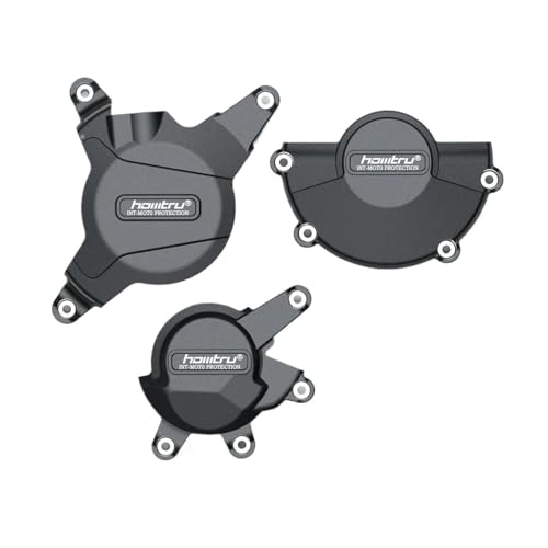 TianChuangs Motorräder kupplungsdeckel for Honda CBR600RR 2007-2022 Motorrad Motor Motorschutzhülle Motorseitenabdeckung Anti-Fall-Abdeckung Kurbelgehäuse Motordeckel(One Set)
