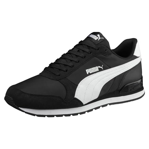 PUMA Unisex ST Runner v2 NL Low-Top Trainer, Puma Black-Puma White, 46 EU