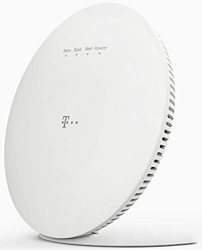 Telekom Speed Home WiFi für Ihr starkes & stabiles Heimnetzwerk I WLAN Verstärker mit Mesh Technologie für optimale Internet-Abdeckung, 1.733 Mbit/s I Plug & Play per WPS, 2 LAN-Anschlüsse