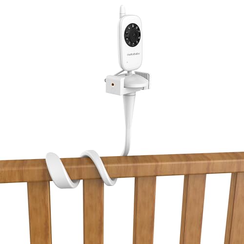 HelloBaby Babyphone Halterung Universal Kamerahalter für HB32/HB30 Monitorhalterung, Flexible Drehhalterung, Kompatibel mit vielen Video Babyfonenes