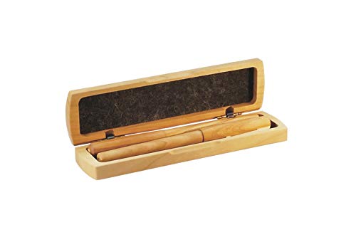 Schreibset aus Holz | 3-tlg. | Stift-Etui, Tintenroller + Füller | Set aus edlem Kirschholz