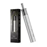 VAPTIO Slim Kit Elektronische Zigarette 500mAh 16W Starter Kit mit 2.0ml offenem Pod-System,kein E-Liquid kein Nikotin (Grau)