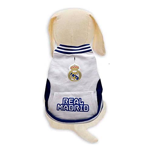 Real Madrid CF Hundepullover, Größe M, offizielles Produkt (CyP Brands)