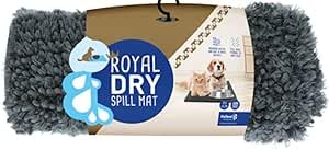 Royal Dry saugfähige Anti-Flecken-Matte für Hunde - Saugt Schmutz auf wie ein Schwamm - 61 x 45 cm - Mikrofaser Chenille - S