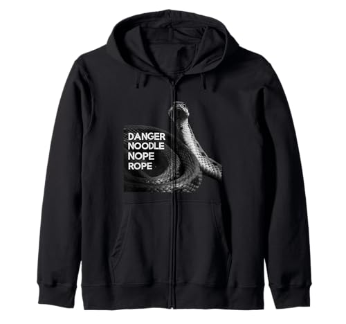 Lustige Schlange, Gefahrennudel, Nope Rope, Reptilienhandler, Zoo Kapuzenjacke