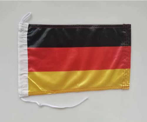 Premium-Bootsflagge 20 x 30 cm. Stoffgewicht – bedruckt, robust mit Strick und Schlaufe nautisch Flagge von, 20 x 30 cm (Deutschland)