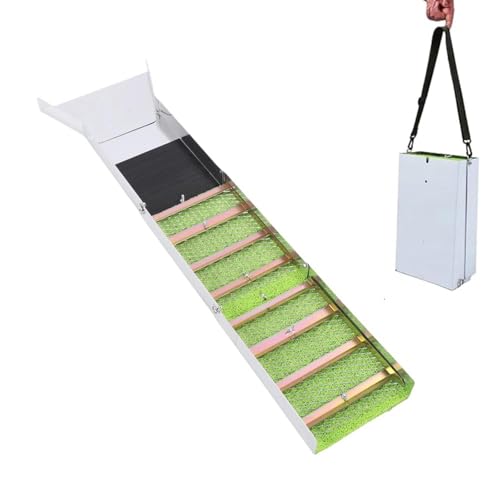 YHUEGH Faltbare Goldwaschrinne aus Aluminiumlegierung, 127 cm Aluminiumlegierung, Goldschürfgerät zum Goldwaschen