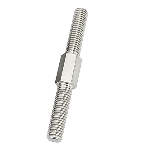 MNUPL M4 Links- und Rechtsgewinde Doppelende Gewindestange M4 M5 Positive und Negative Gewindestange Stehbolzen Schraube Edelstahl 304(M4x30mm-5pcs)