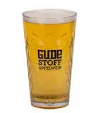 GUDE Stoff Glas Apfelweinglas Geripptes 0,5 Liter