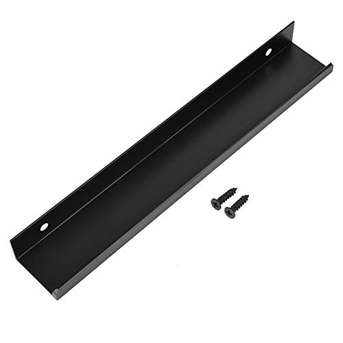 YULEESIYIP Moderne Küchenschrank Möbelhandles Metall Ziehen Raumsparende Design für Badezimmer Wohnzimmer (Black 6805-160 hole distance)