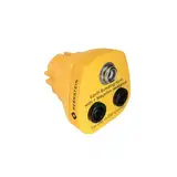 BERNSTEIN ESD Erdungsstecker 1x10mm Druckknöpfe und 2x4mm Bananenstecker-Buchse | 3 x 1 MOhm Anschluss
