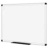 VIZ-PRO Magnetisches Whiteboard Silberner Aluminiumrahmen, W90xH60CM