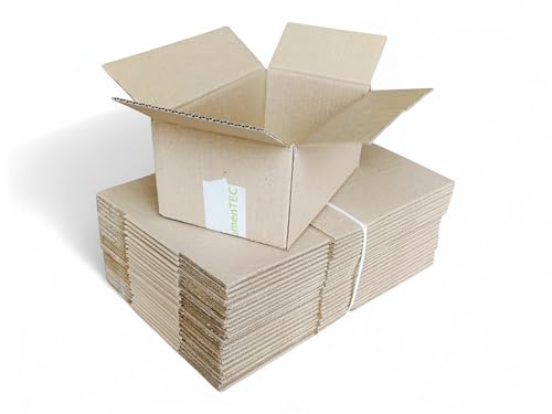 5 Stück Faltkarton Versandkartons 250 x 150 x 100 mm, DHL, DPD, GLS konforme Verpackung, Kartons für den Paketversand