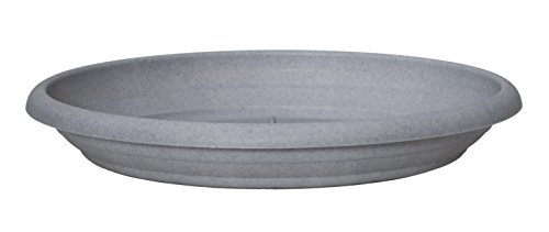 Scheurich 58945 Untersetzer aus Kunststoff,Granite Grey,20 cm Durchmesser,2,7 cm hoch