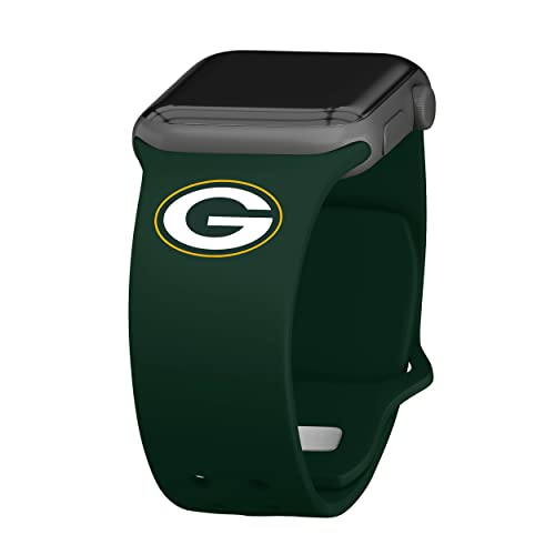 Game Time Green Bay Packers Silikon-Uhrenarmband, kompatibel mit Apple Watch, 38/40/41 mm, Grün