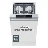 Gorenje GI 561D 10 S Integrierbarer Geschirrspüler / 45cm / 5 Programme/ Vollständiger Überlaufschutz / 11 Maßgedecke / Automatische Türöffnung / Multifunktionaler Unterkorb, Einbau, Edelstahl, Silber