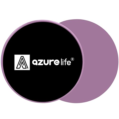 A AZURELIFE Trainings-Kerngleiter, doppelseitige Übungsscheiben, Verwendung auf Teppich- oder Hartholzböden, leicht und tragbar, perfekt für Bauch- und Rumpftraining