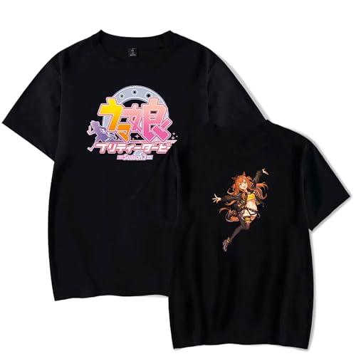 AWANO Uma Musume Hübsches Derby Merch Heißes Spiel Cosplay T Shirt Halajuku Kurzarm T-Shirt Lässiges T-Shirt Fans Einzigartiges Top-color01||M