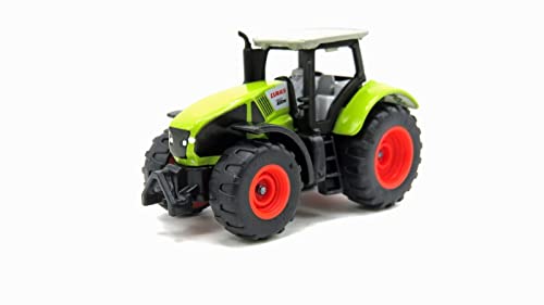 siku 1030, Claas Axion 950 Traktor, Metall/Kunststoff, Grün, Inkl. Anhängerkupplung, Räder mit gummierten Reifen