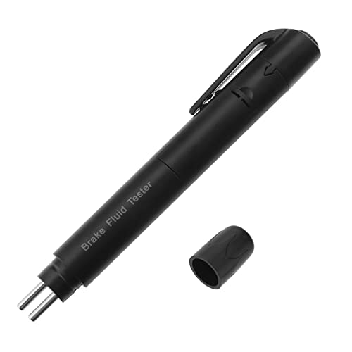 VGOL Bremsflüssigkeitstester Auto Diagnose Bremsen Teststift mit 5 LED Indikatoren Tragbare Fahrzeug Auto Bremstester zum Testen DOT3 DOT4 DOT5 Bremsflüssigkeit