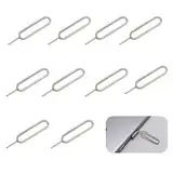 10 Stück SIM Karte Nadel, SIM Kartenträger Auswerfer Pin Auswerfen Removal Tool, SIM Pin Handy Nadel Kompatibel mit allen iPhone, Android, HTC, Samsung Galaxy Smartphone