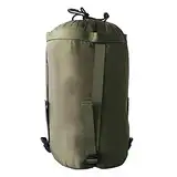 NHBETYS Nylon Kompressionssack für Schlafsack, Leichter wasserdichter Verstellbarer kompakter Aufbewahrungsbeutel für Camping, Outdoor, Wandern, Rucksacktourismus, Reisen(Armeegrün)