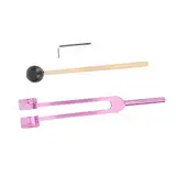 Hoement 1satz Aluminiumlegierung Stimmgabel Mit Holzhammer Für Klangtherapie Und Diagnosen Große Klanggabel Für Sensorische Tests Und Höruntersuchungen