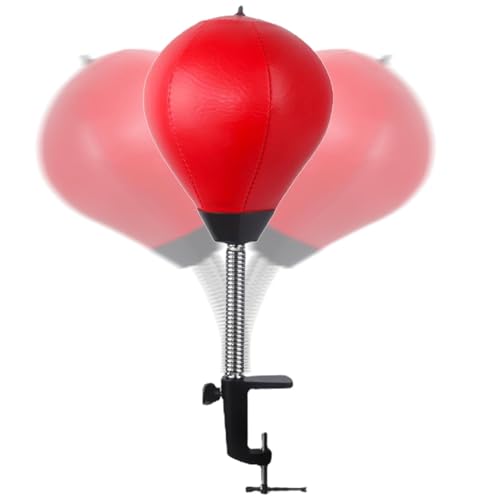 Punching Bag with Desk Clamp | Desktop Boxing Speed Balls | Boxing Equipment with Sturdy Metal Clip for Table and Countertop, Stress Relief and Quick Workouts at Home or Office